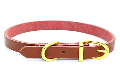 dogestyles-brown-leather-dog-collar