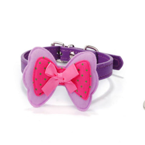 dogestyles-purple-bow-pu-dog-collar