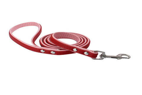 dogestyles-red-and-pink-leather-dog-leash
