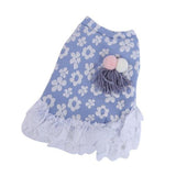 dogestyles-blue-floral-dog-dress-front