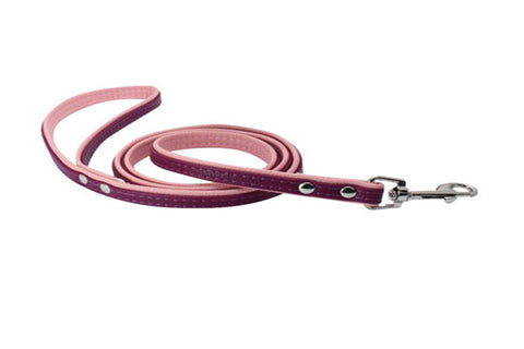 dogestyles-purple-and-pink-leather-dog-leash